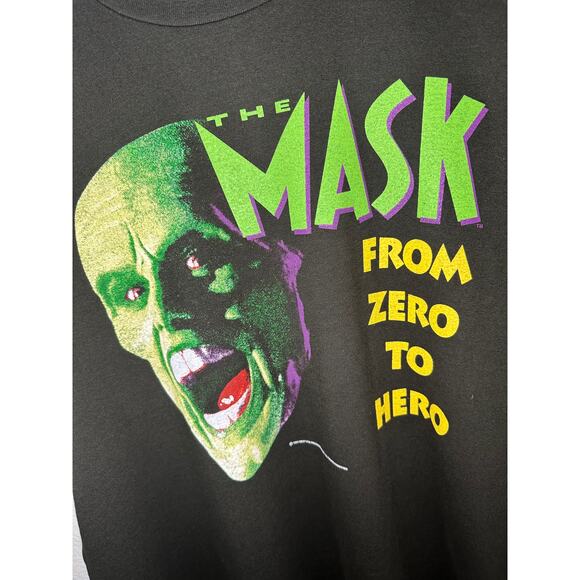 The Mask Movie Rare Vintage Reprint Single Stitch T-shirt Tultex Tag - Picture 3 of 8